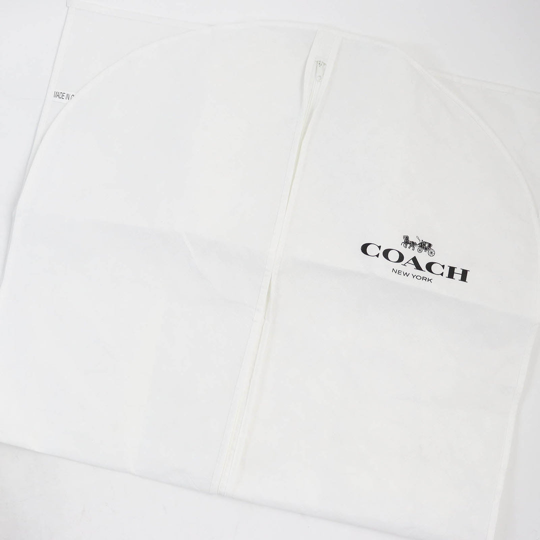 COACH Bomber jacket CF803 Outer: Lamb leather, Lining: 52% polyester, Lining: 48% rayon, Filling: 100% polyester, Rib: 64% acrylic, 27% wool, 8% nylon, 1% polyurethane Leather: Cowhide black mens L Used Authentic