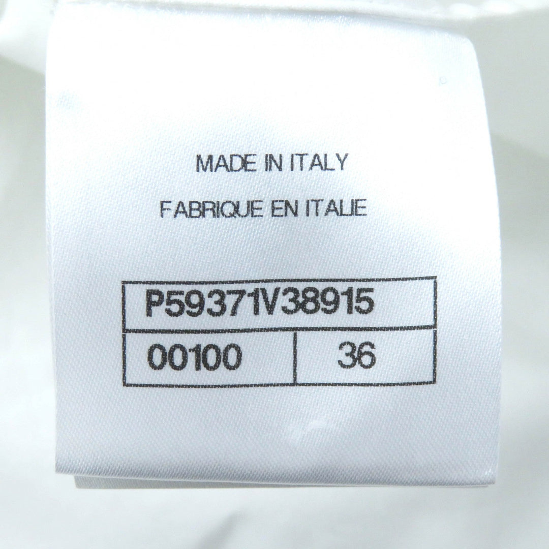 CHANEL P59371 Main: 100% cotton white Women 36 Used Authentic