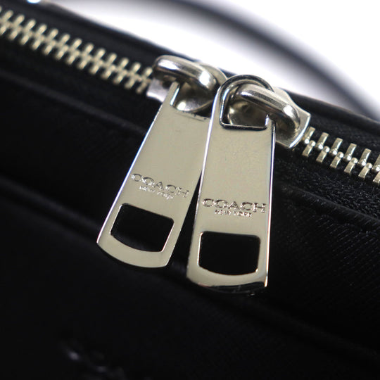 COACH Briefcase 71330 Safiano leather black Crosby mens Used Authentic