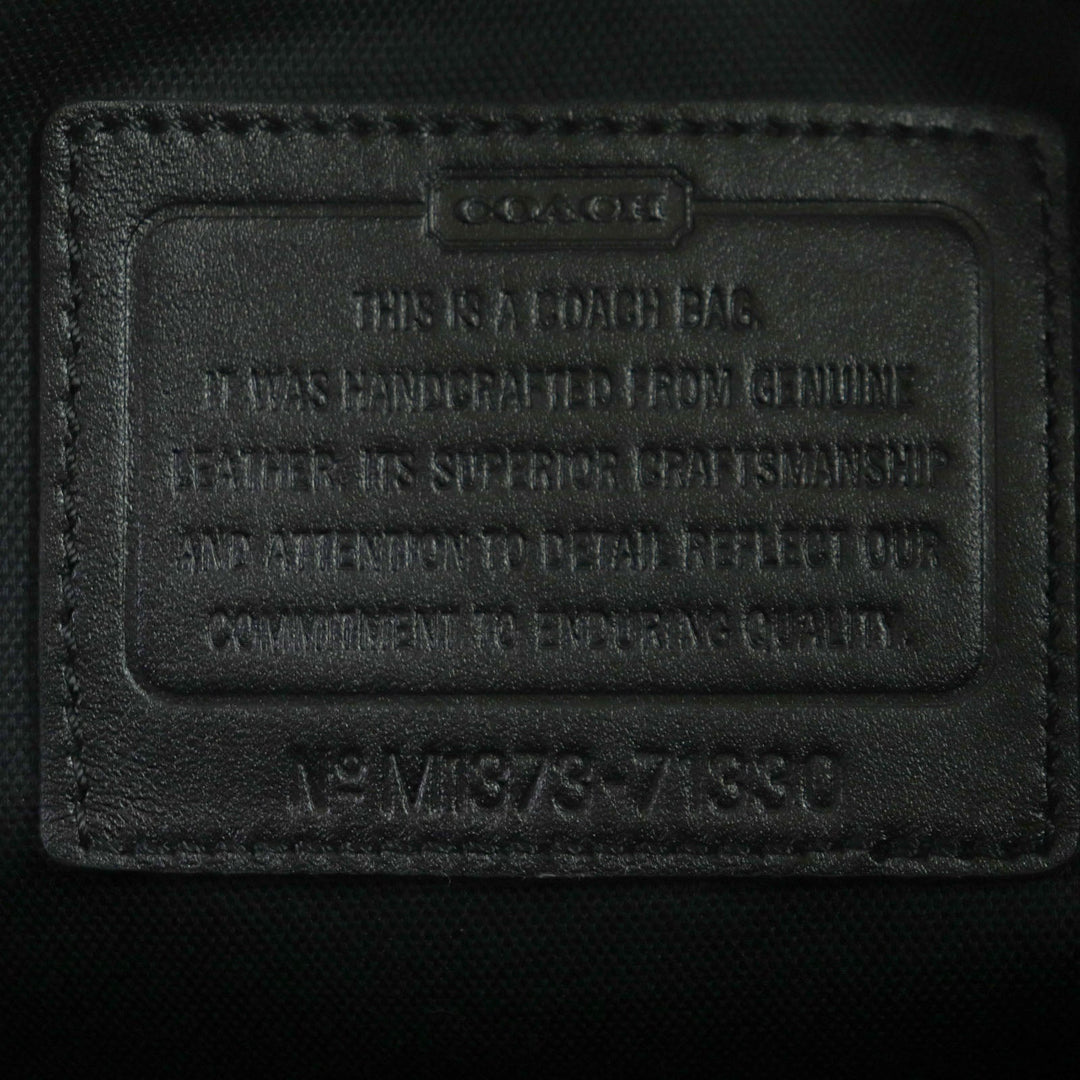 COACH Briefcase 71330 Safiano leather black Crosby mens Used Authentic