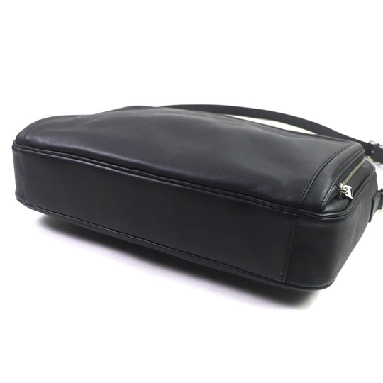 COACH Briefcase 71330 Safiano leather black Crosby mens Used Authentic