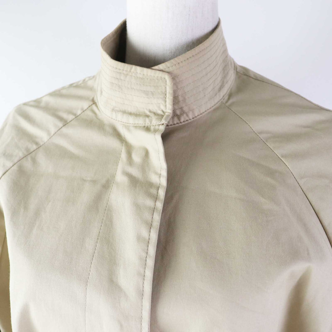 MONCLER A line coat Outer: 87% cotton, Outer: 13% polyester, Yoke back: 100% nylon beige ADHAFERA ADHAFERA Women zero size Used Authentic