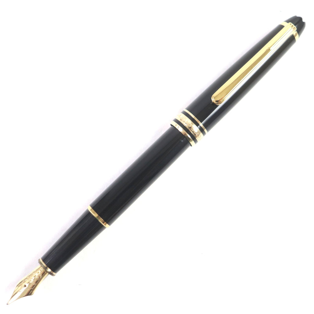 MONTBLANC fountain pen Pen point: K14 Black gold Meisterstck Classic mens Used Authentic