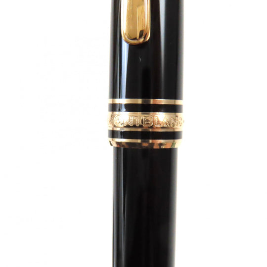 MONTBLANC fountain pen Pen point: K14 Black gold Meisterstck Classic mens Used Authentic