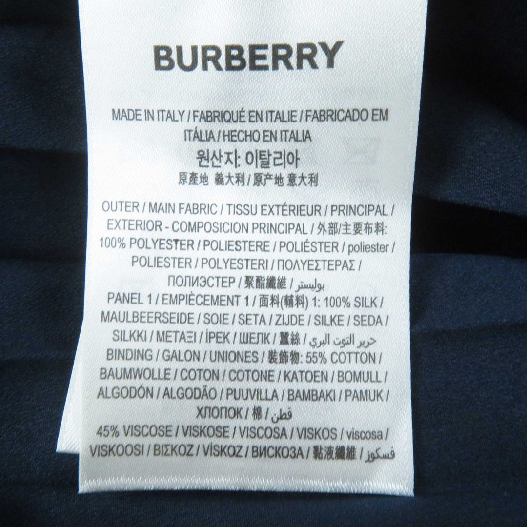 BURBERRY one piece 8038788 Outer: 100% polyester, part: 100% silk, part: 55% cotton, part: 45% viscose Navy Women 38 Used Authentic