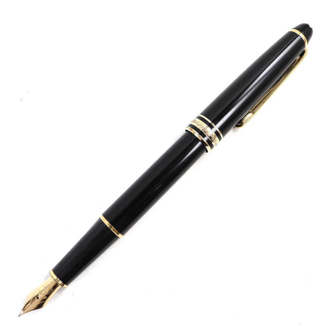 MONTBLANC fountain pen Pen point: K14 Black gold Meisterstck Classic mens Used Authentic