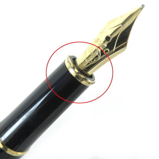MONTBLANC fountain pen Pen point: K14 Black gold Meisterstck Classic mens Used Authentic