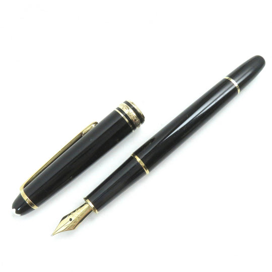 MONTBLANC fountain pen Pen point: K14 Black gold Meisterstck Classic mens Used Authentic