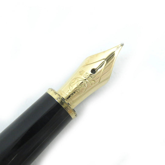 MONTBLANC fountain pen Pen point: K14 Black gold Meisterstck Classic mens Used Authentic