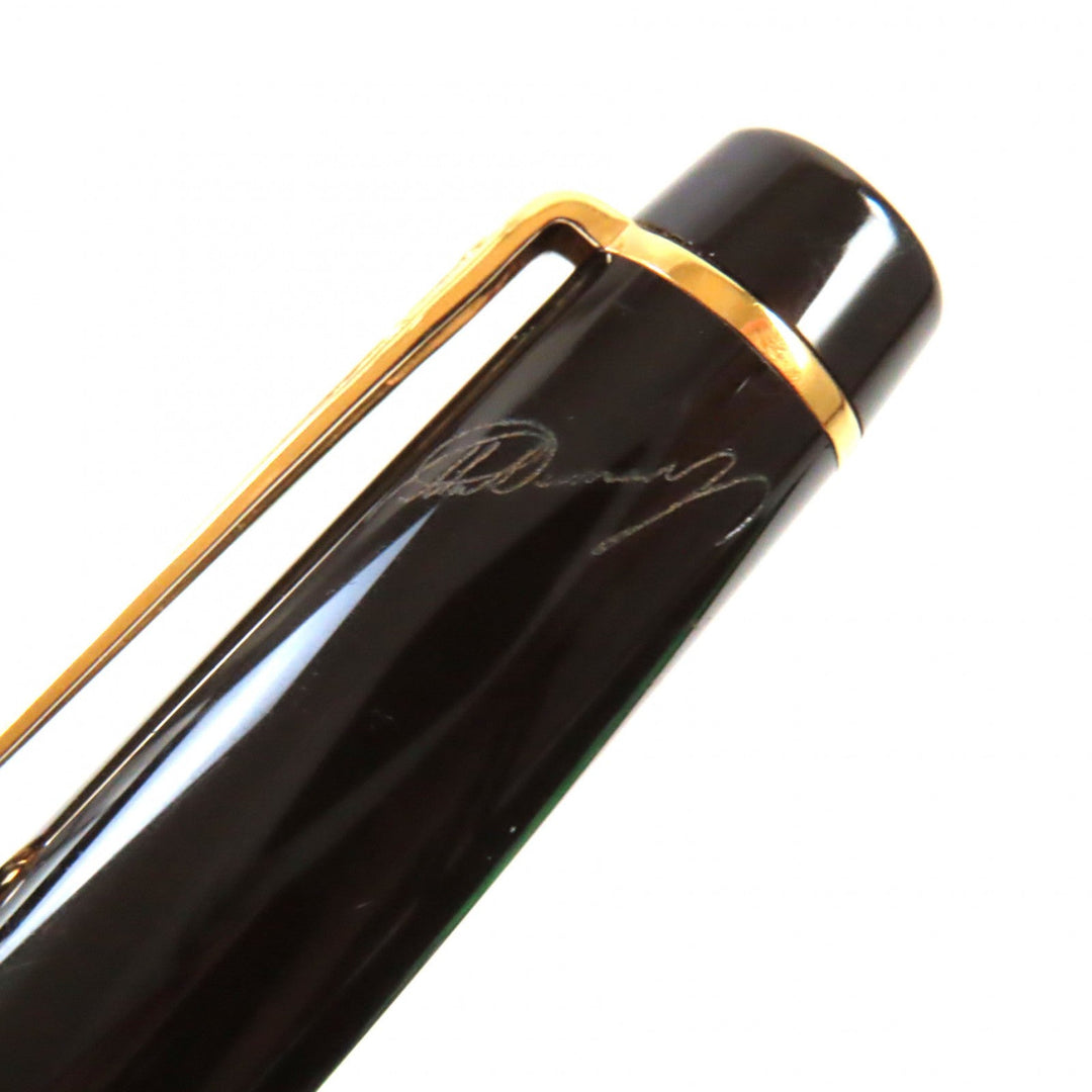 MONTBLANC Ballpoint pen resin Black gold Writers Series 1996 Alexandre Dumas mens Used Authentic