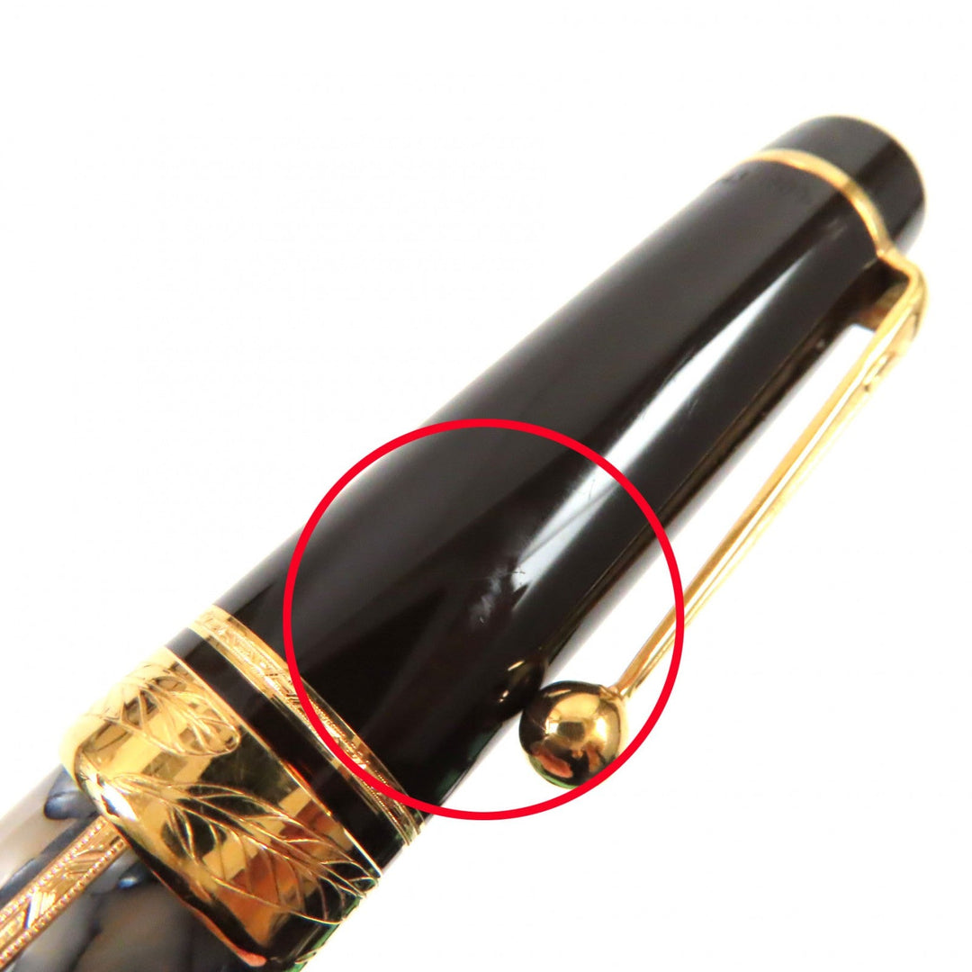 MONTBLANC Ballpoint pen resin Black gold Writers Series 1996 Alexandre Dumas mens Used Authentic