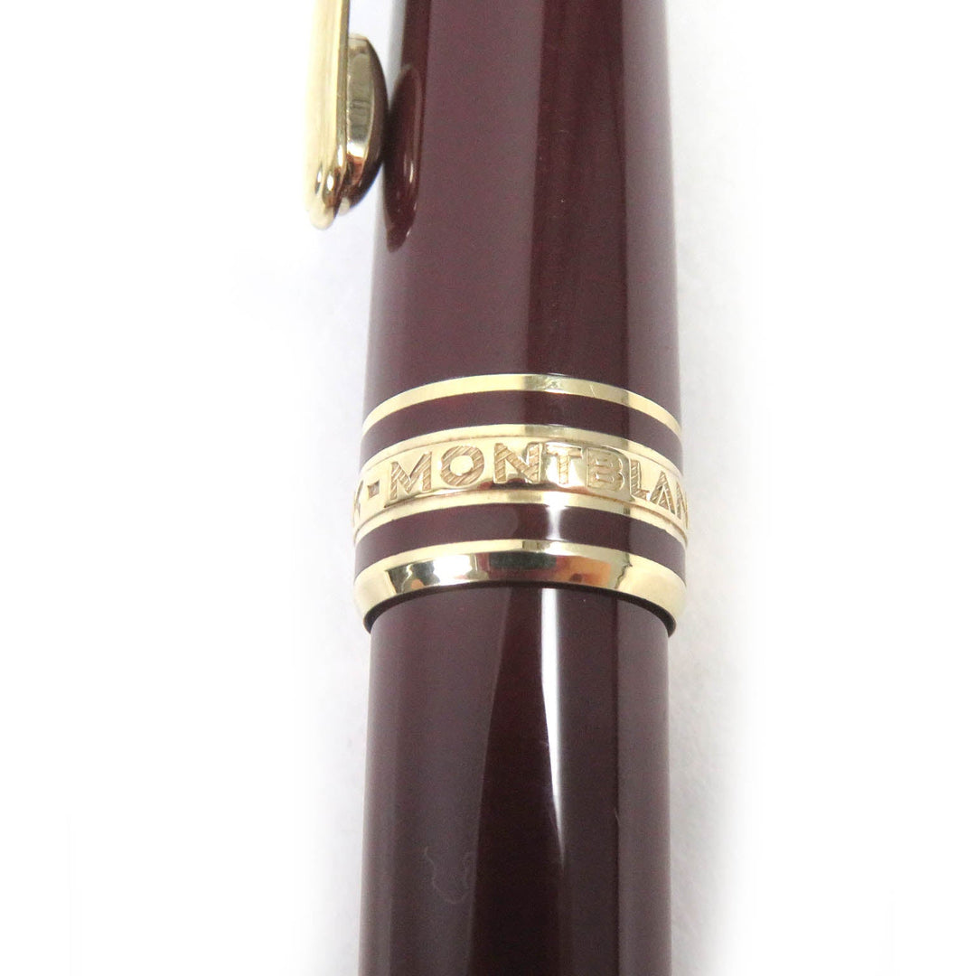 MONTBLANC Ballpoint pen Resin, Gold Plated Bordeaux Gold mens(Unisex) Used Authentic