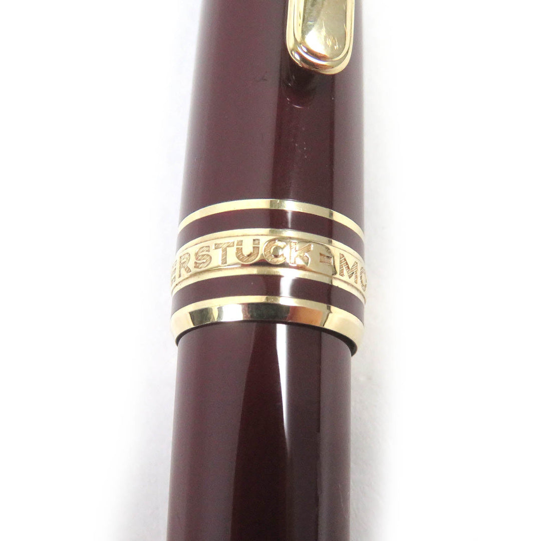 MONTBLANC Ballpoint pen Resin, Gold Plated Bordeaux Gold mens(Unisex) Used Authentic