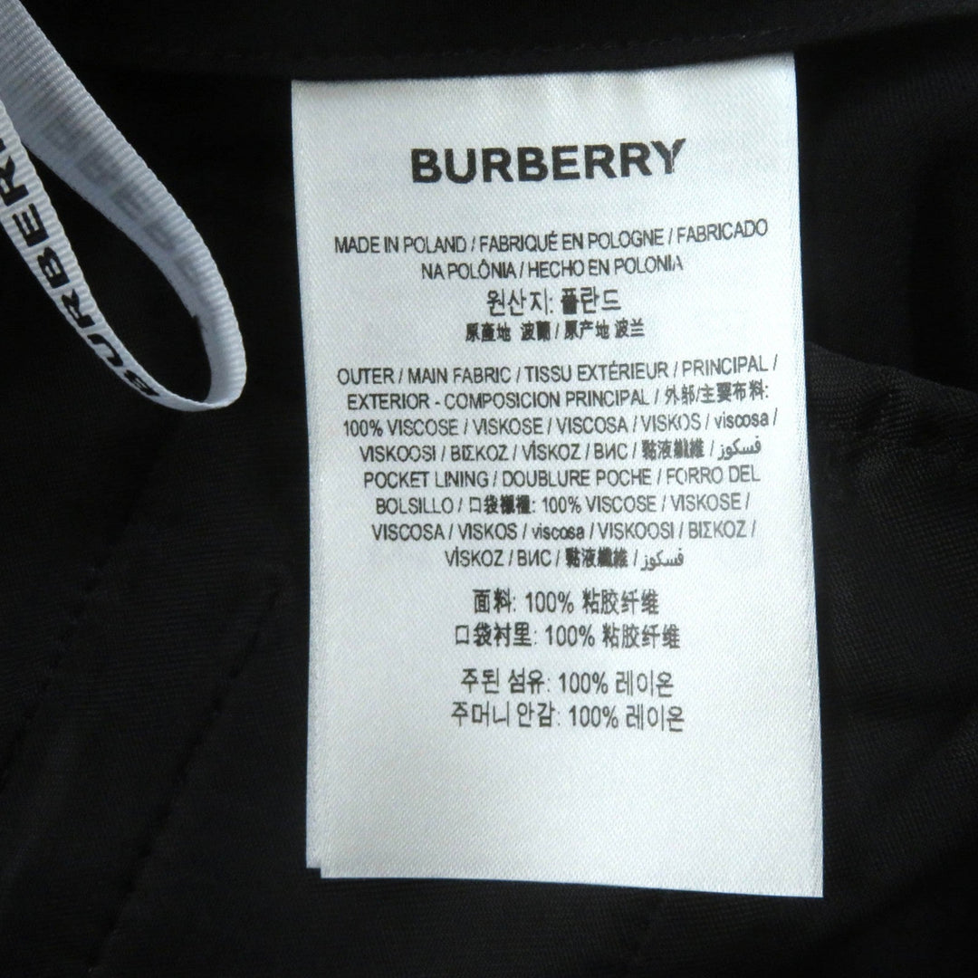 BURBERRY Pants 8046320 Main: 100% viscose, Part: 100% viscose black Women 38 Used Authentic