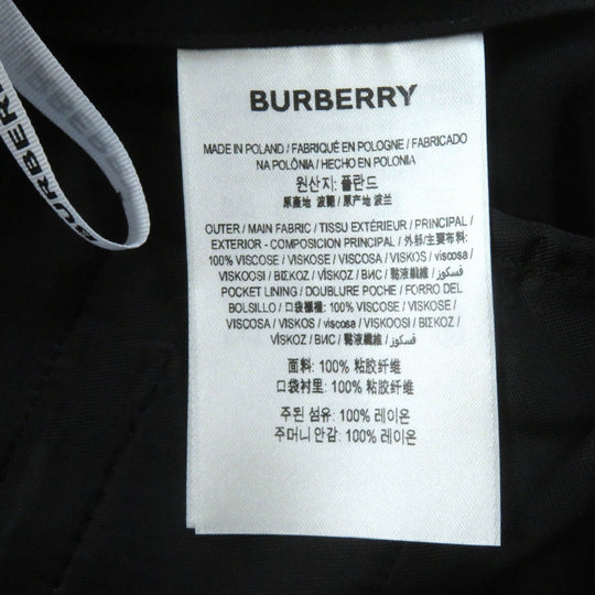 BURBERRY Pants 8046320 Main: 100% viscose, Part: 100% viscose black Women 38 Used Authentic