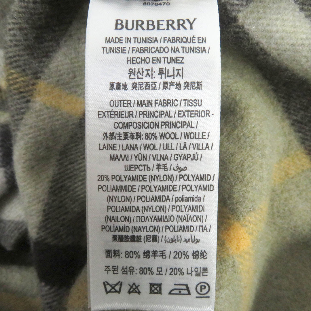 BURBERRY Long sleeve shirt 8076470 Main: 80% wool, Main: 20% nylon khaki mens S Used Authentic