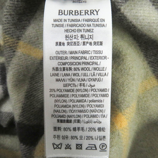 BURBERRY Long sleeve shirt 8076470 Main: 80% wool, Main: 20% nylon khaki mens S Used Authentic