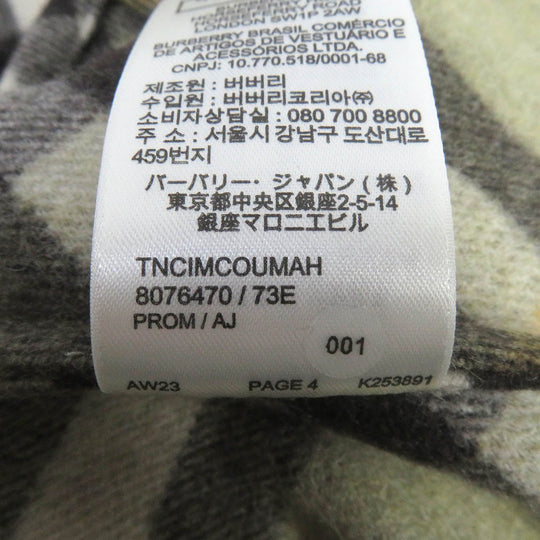 BURBERRY Long sleeve shirt 8076470 Main: 80% wool, Main: 20% nylon khaki mens S Used Authentic