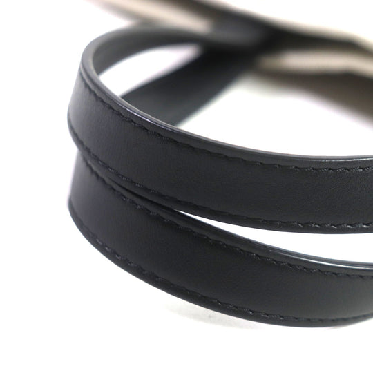 VALENTINO Tote Bag Canvas, Leather White black VLTN mens(Unisex) Used Authentic