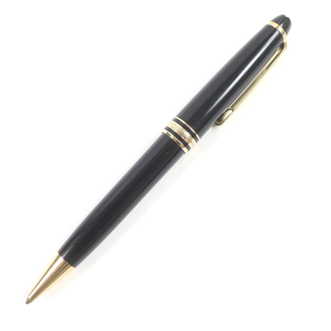 MONTBLANC Ballpoint pen Resin, Gold Plated black mens(Unisex) Used Authentic