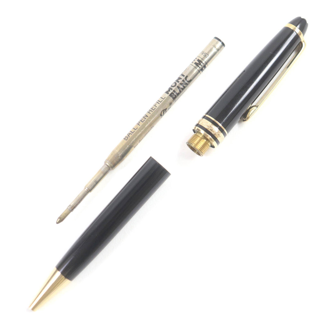 MONTBLANC Ballpoint pen Resin, Gold Plated black mens(Unisex) Used Authentic