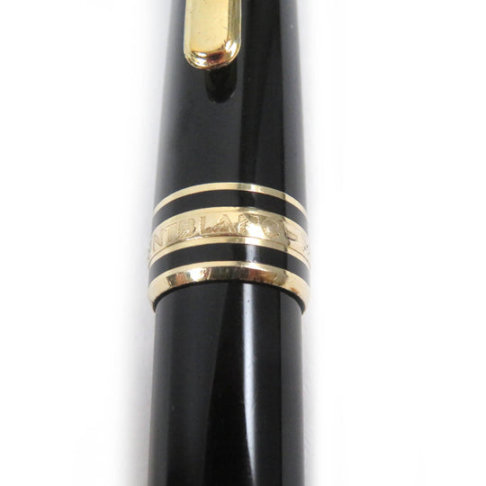 MONTBLANC Ballpoint pen Resin, Gold Plated black mens(Unisex) Used Authentic