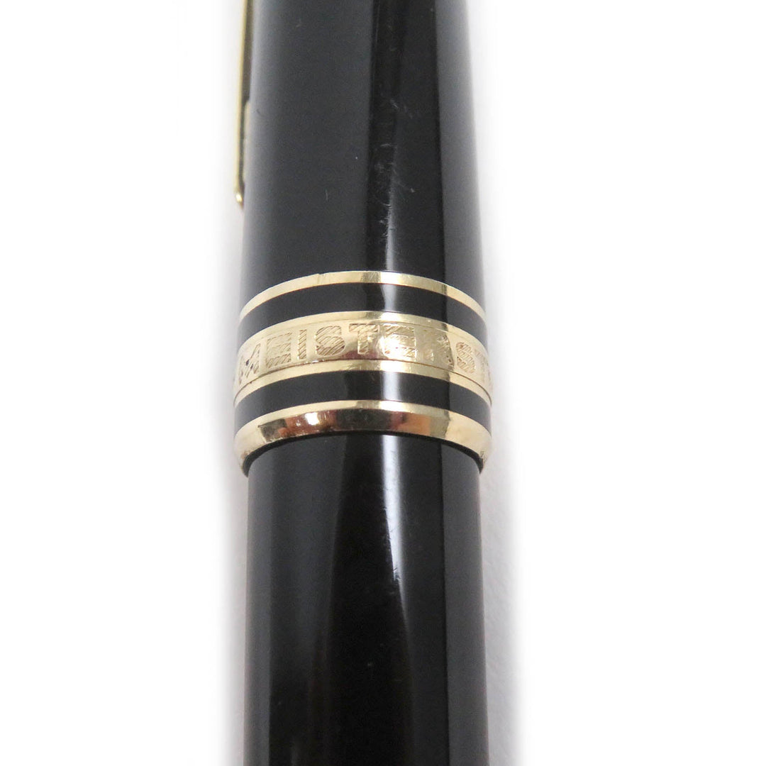 MONTBLANC Ballpoint pen Resin, Gold Plated black mens(Unisex) Used Authentic