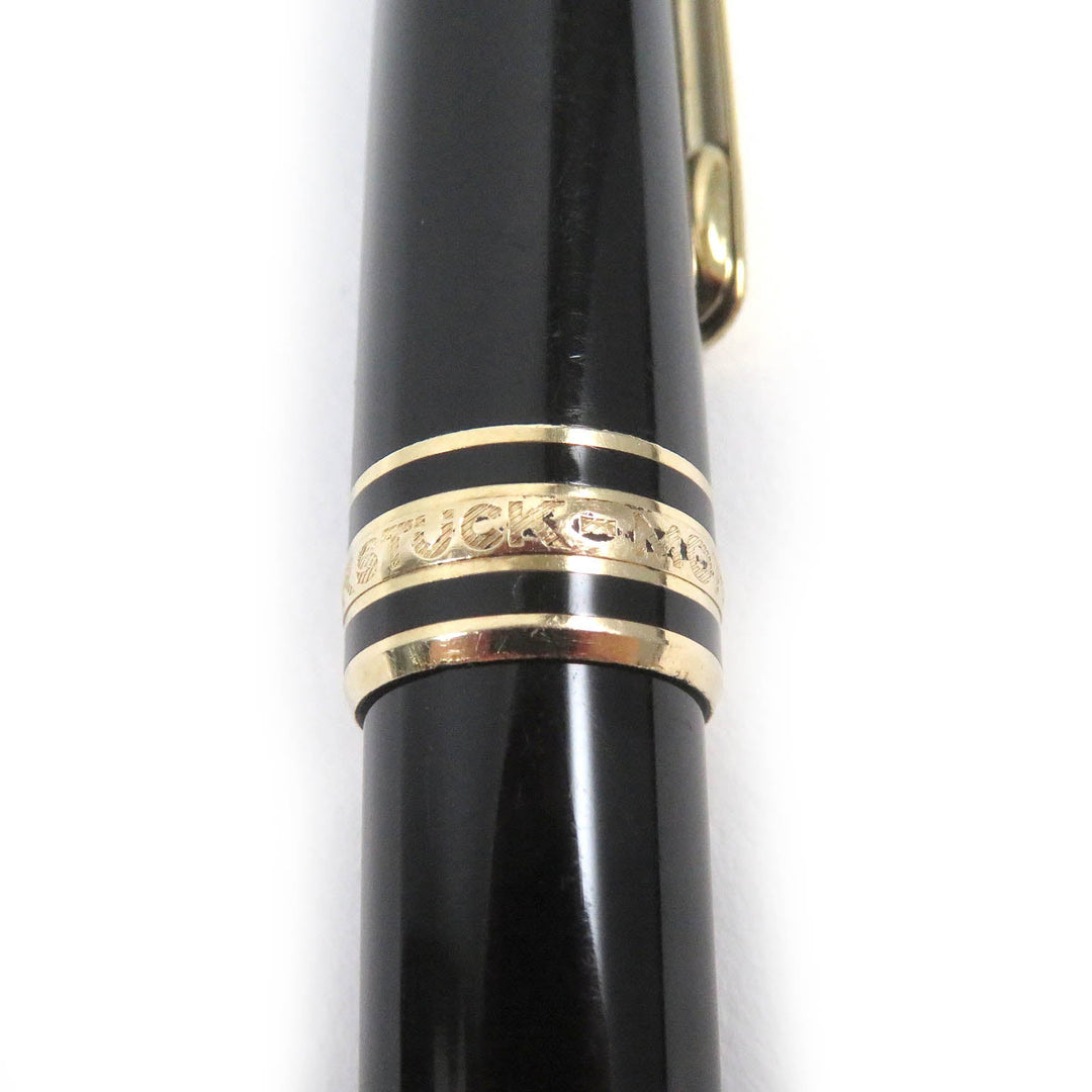 MONTBLANC Ballpoint pen Resin, Gold Plated black mens(Unisex) Used Authentic