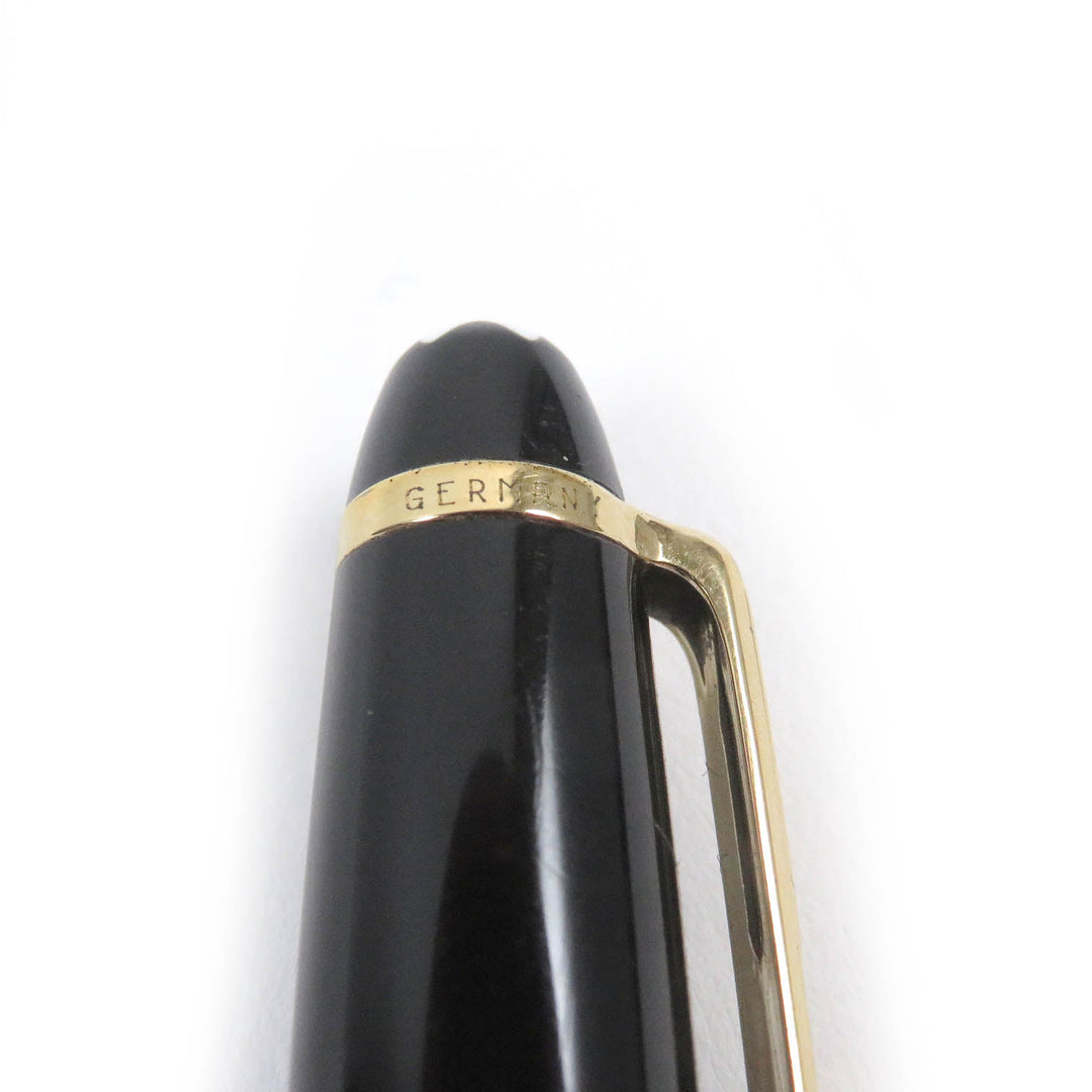 MONTBLANC Ballpoint pen Resin, Gold Plated black mens(Unisex) Used Authentic