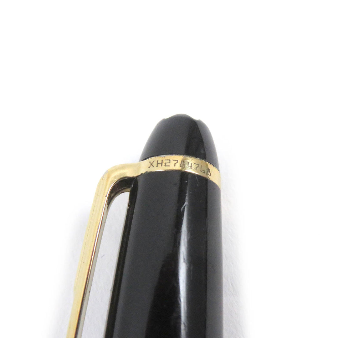 MONTBLANC Ballpoint pen Resin, Gold Plated black mens(Unisex) Used Authentic