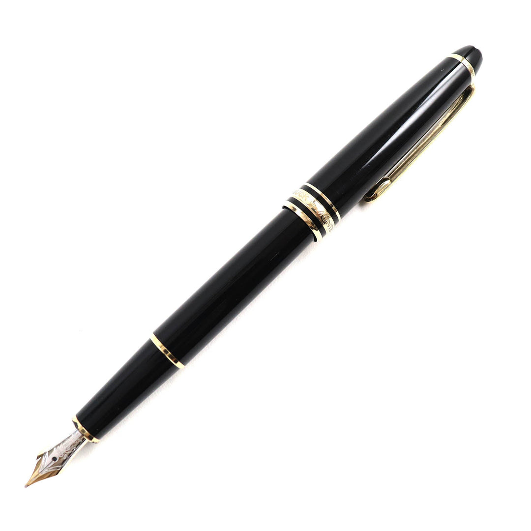 MONTBLANC fountain pen Pen point: K14 Black gold Meisterstck Classic mens Used Authentic