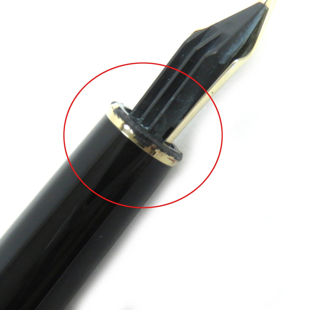 MONTBLANC fountain pen Pen point: K14 Black gold Meisterstck Classic mens Used Authentic