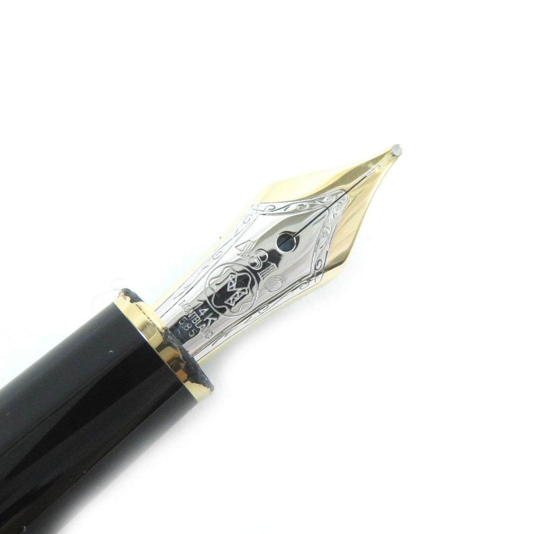 MONTBLANC fountain pen Pen point: K14 Black gold Meisterstck Classic mens Used Authentic
