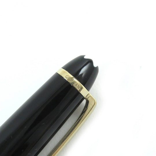 MONTBLANC fountain pen Pen point: K14 Black gold Meisterstck Classic mens Used Authentic