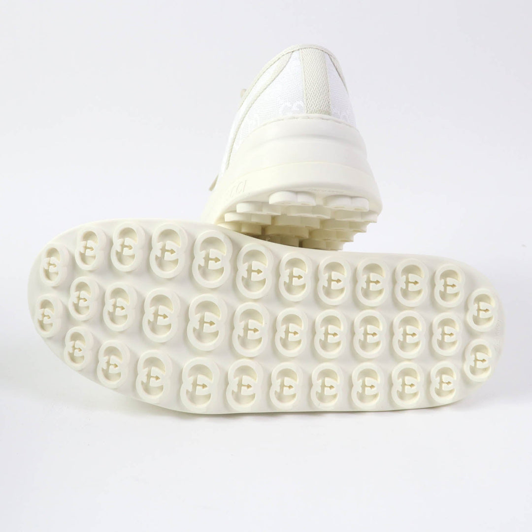 GUCCI Low cut sneakers 746767 Main: GG canvas white TENNIS 1977 Women 39.5 Used Authentic