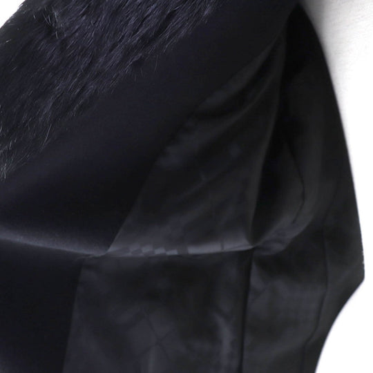 BURBERRY LONDON coat Outer: 65% Angora, Outer: 35% Wool, Lining: Cupra, Lining: Polyester black Women 38 Used Authentic