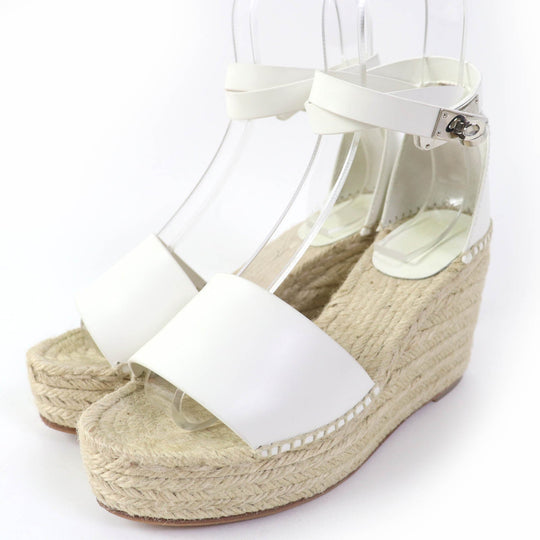 HERMES Sandals Main: Leather white Tivoli Women 37 Used Authentic