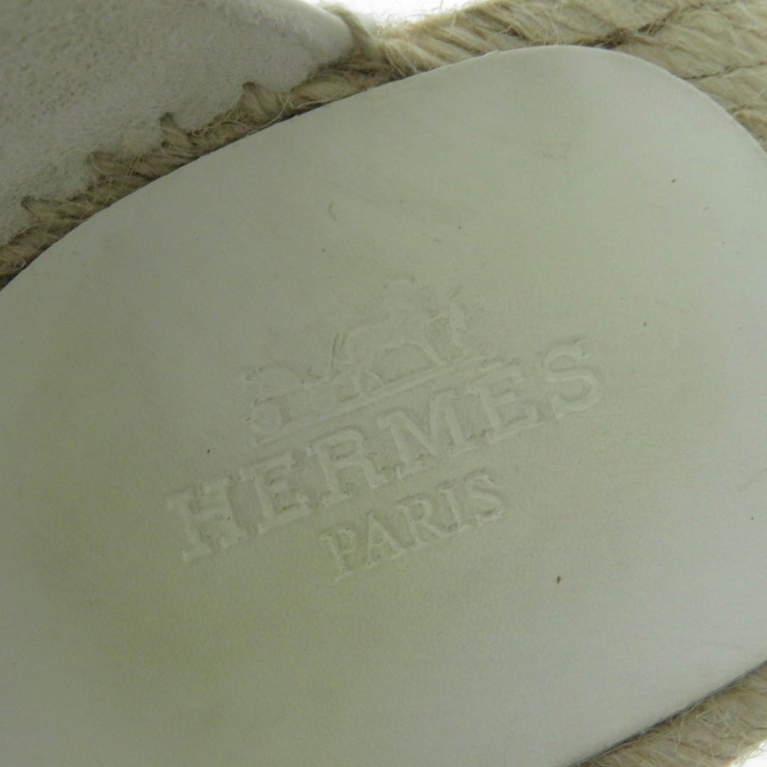 HERMES Sandals Main: Leather white Tivoli Women 37 Used Authentic