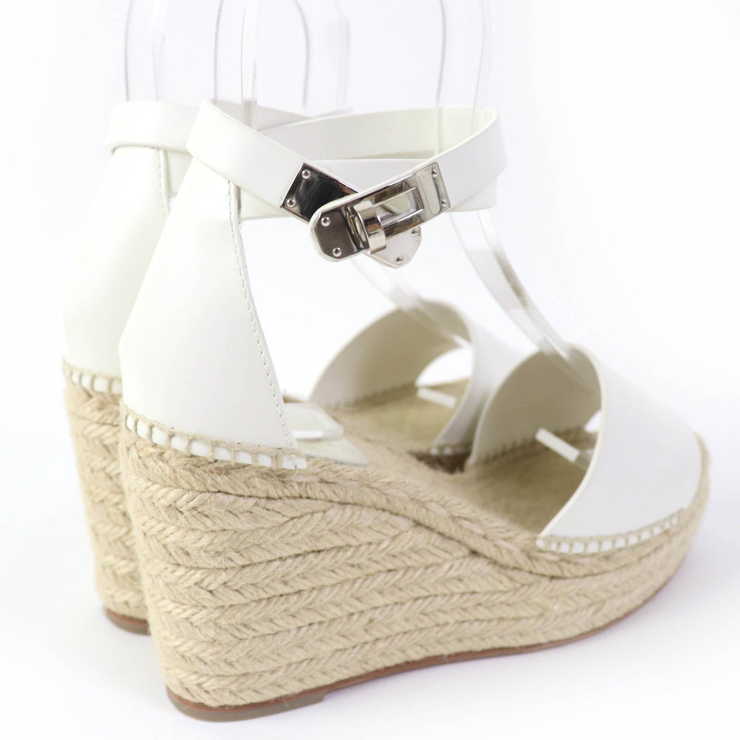 HERMES Sandals Main: Leather white Tivoli Women 37 Used Authentic