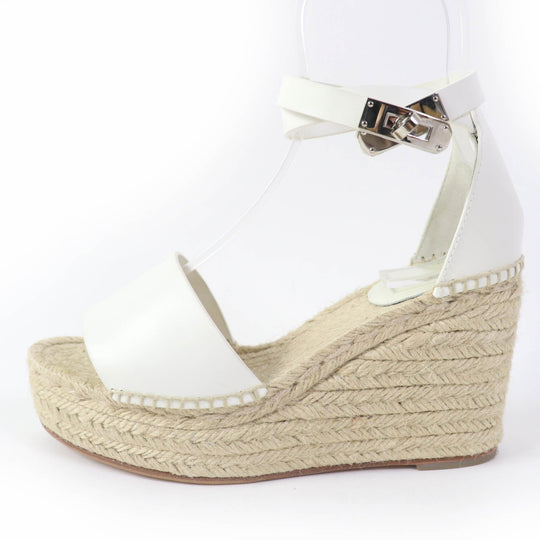 HERMES Sandals Main: Leather white Tivoli Women 37 Used Authentic