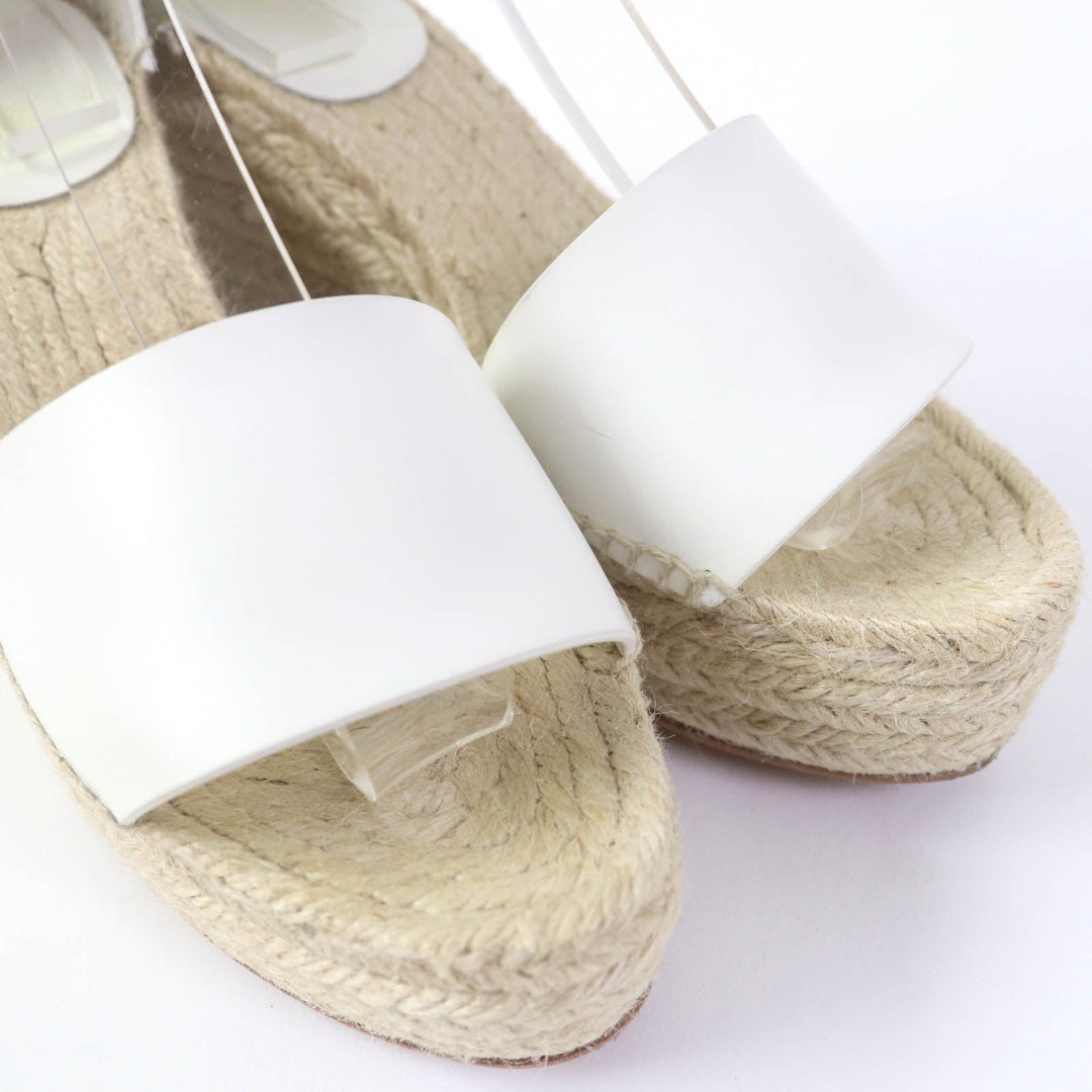 HERMES Sandals Main: Leather white Tivoli Women 37 Used Authentic