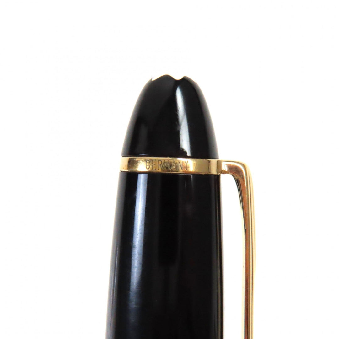 MONTBLANC fountain pen Pen point: K14 Black gold Meisterstck 146 mens Used Authentic
