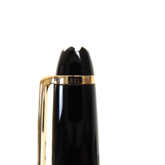 MONTBLANC fountain pen Pen point: K14 Black gold Meisterstck Classic mens Used Authentic