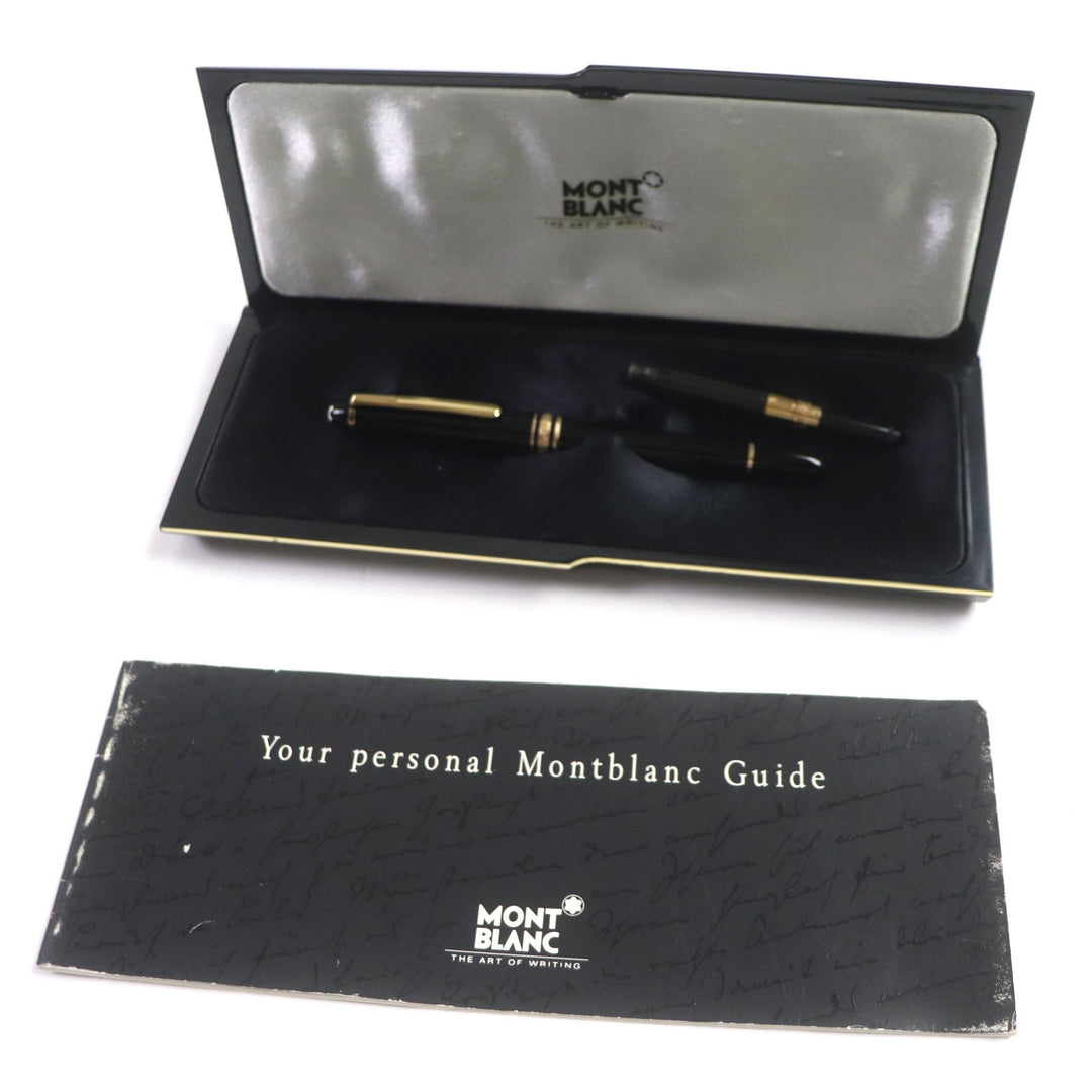 MONTBLANC fountain pen Pen point: K14 Black gold Meisterstck Classic mens Used Authentic