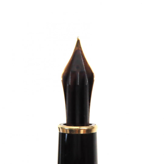 MONTBLANC fountain pen Pen point: K14 Black gold Meisterstck Classic mens Used Authentic