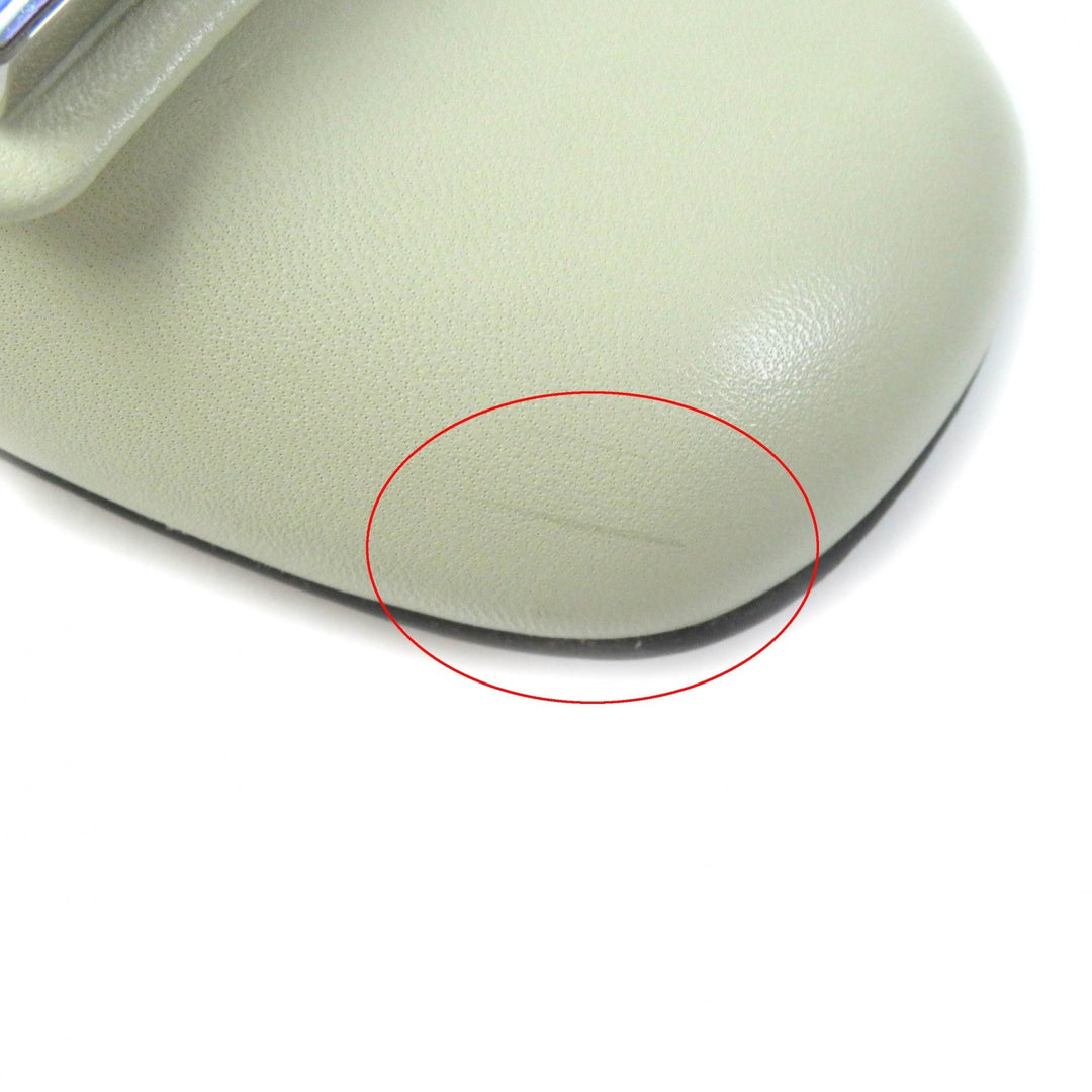 GUCCI pumps 522697 Main: Leather Ivory Women 37.5 Used Authentic