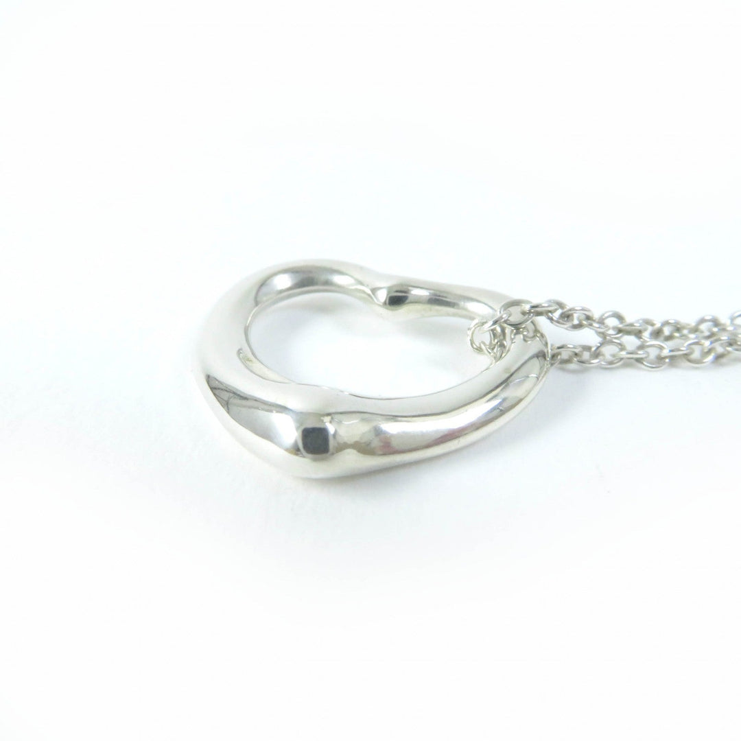 TIFFANY&Co. Necklace Main�FAG925 Silver El Saperetti Open Heart Pendant Women Used Authentic