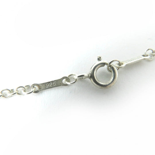 TIFFANY&Co. Necklace Main�FAG925 Silver El Saperetti Open Heart Pendant Women Used Authentic