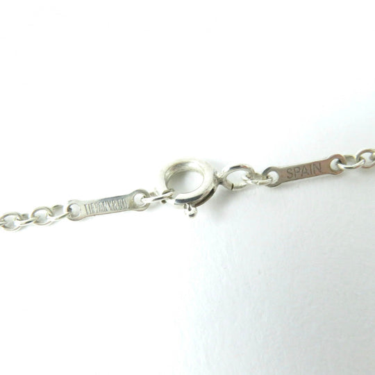 TIFFANY&Co. Necklace Main�FAG925 Silver El Saperetti Open Heart Pendant Women Used Authentic