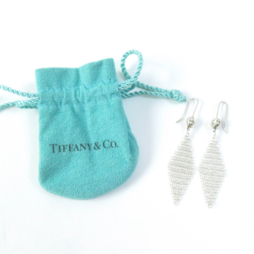 TIFFANY&Co. Pierce Main: AG925 Silver El Saperetti Mesh Scarf Pierce Women Used Authentic